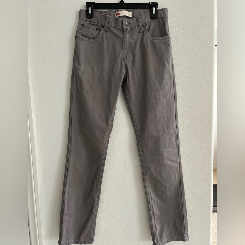 Levi's Men's Charcoal Straight Jeans